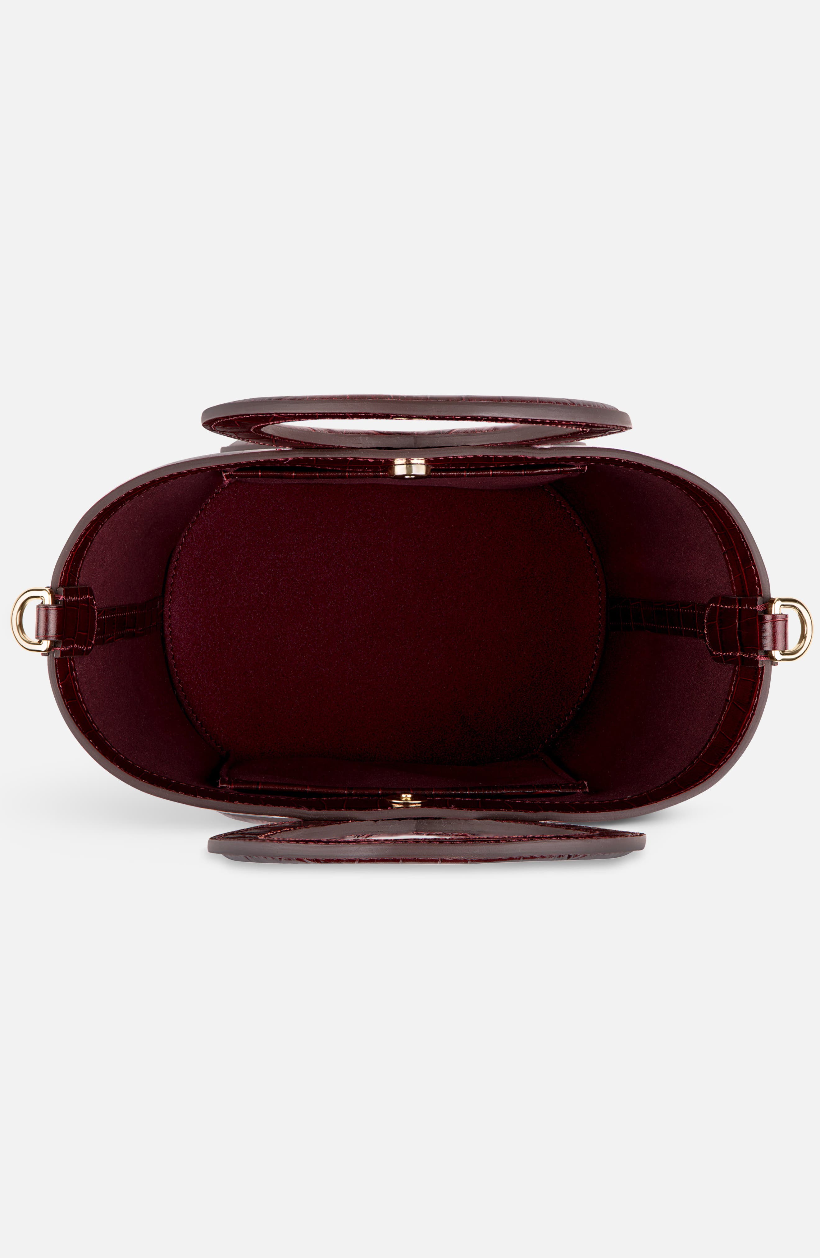 Infinity Bag - Burgundy Croc Embossed, Alternate, color, Burgundy