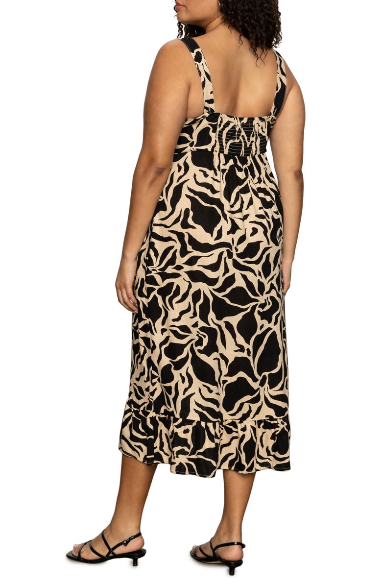 Sanctuary Sleeveless Midi Sundress, Alternate, color, Mirage