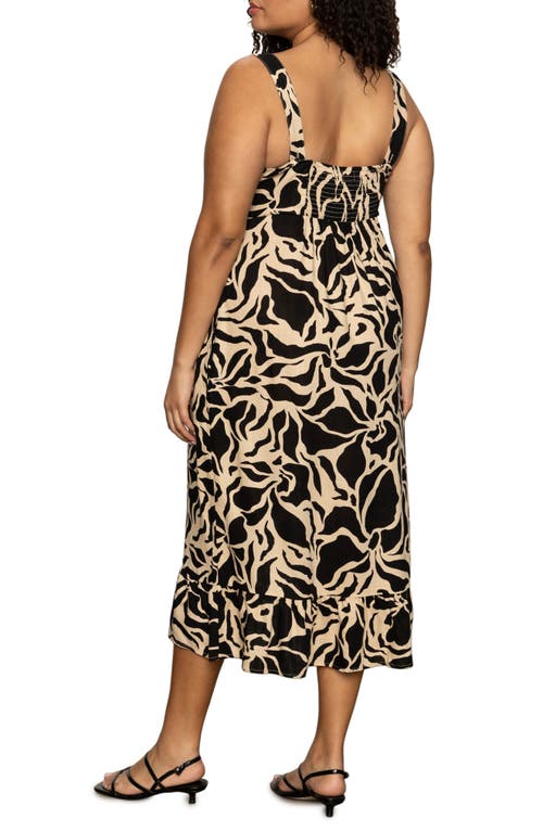 Sanctuary Sundance Sleeveless Midi Sundress In Gray