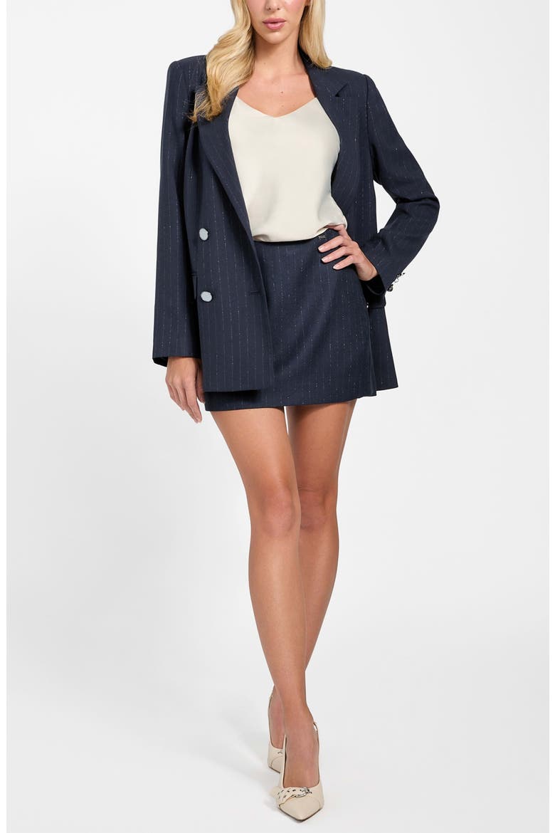 Zanita Double Breasted Blazer, Alternate, color, DARK BLUE