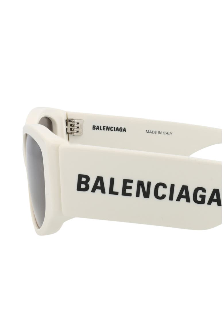 58mm Novelty Cat Eye Sunglasses, Alternate, color, WHITE WHITE GREY