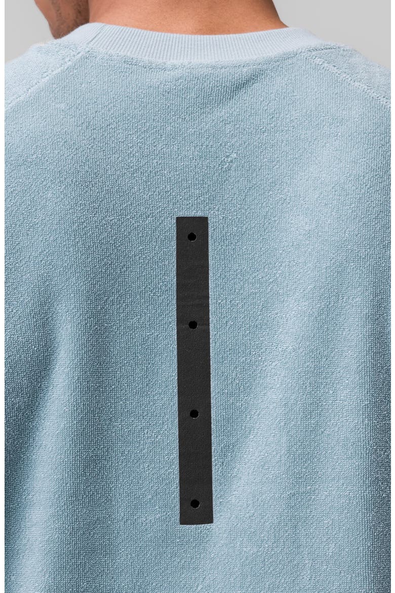 Towel Terry Cutoff Shirt, Alternate, color, Light Sky