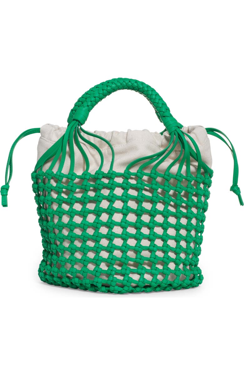 Bottega Veneta Intrecciato Macramé Leather Top Handle Bag, Alternate, color,