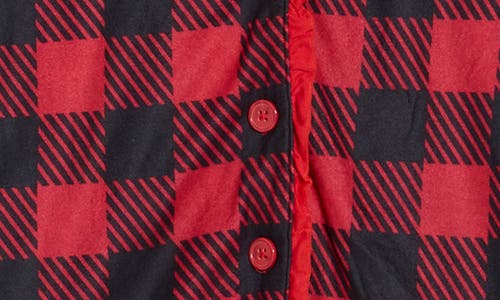 Baby Starters Buffalo Plaid Collared Pajamas In Red