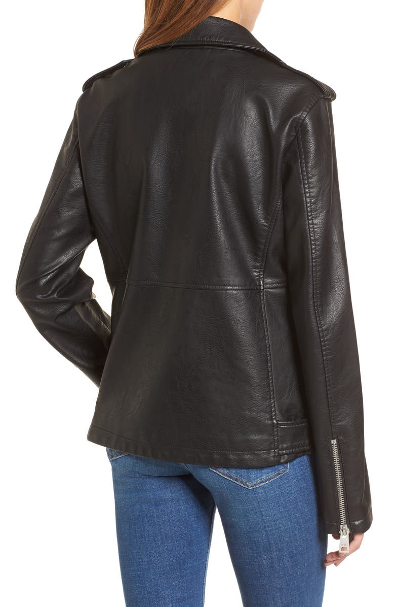 Levi's<sup>®</sup> Faux Leather Moto Jacket, Alternate, color,