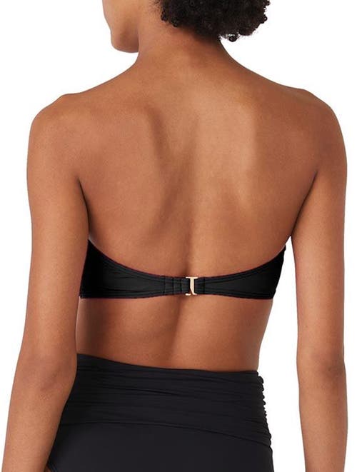 Kate Spade New York Bandeau Bra Bikini Top In Black