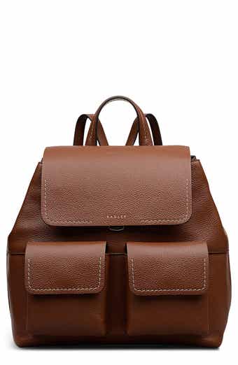 Burton Way Medium Flapover Leather Backpack