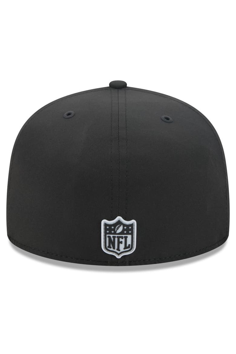 Men's New Era Black Las Vegas Raiders 2026 Sideline 59FIFTY Fitted Hat, Alternate, color, Black