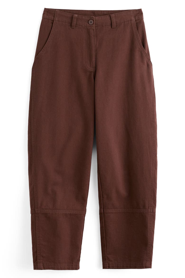 Painted Forms Organic Cotton Crop Trousers, Alternate, color, SEEDBED