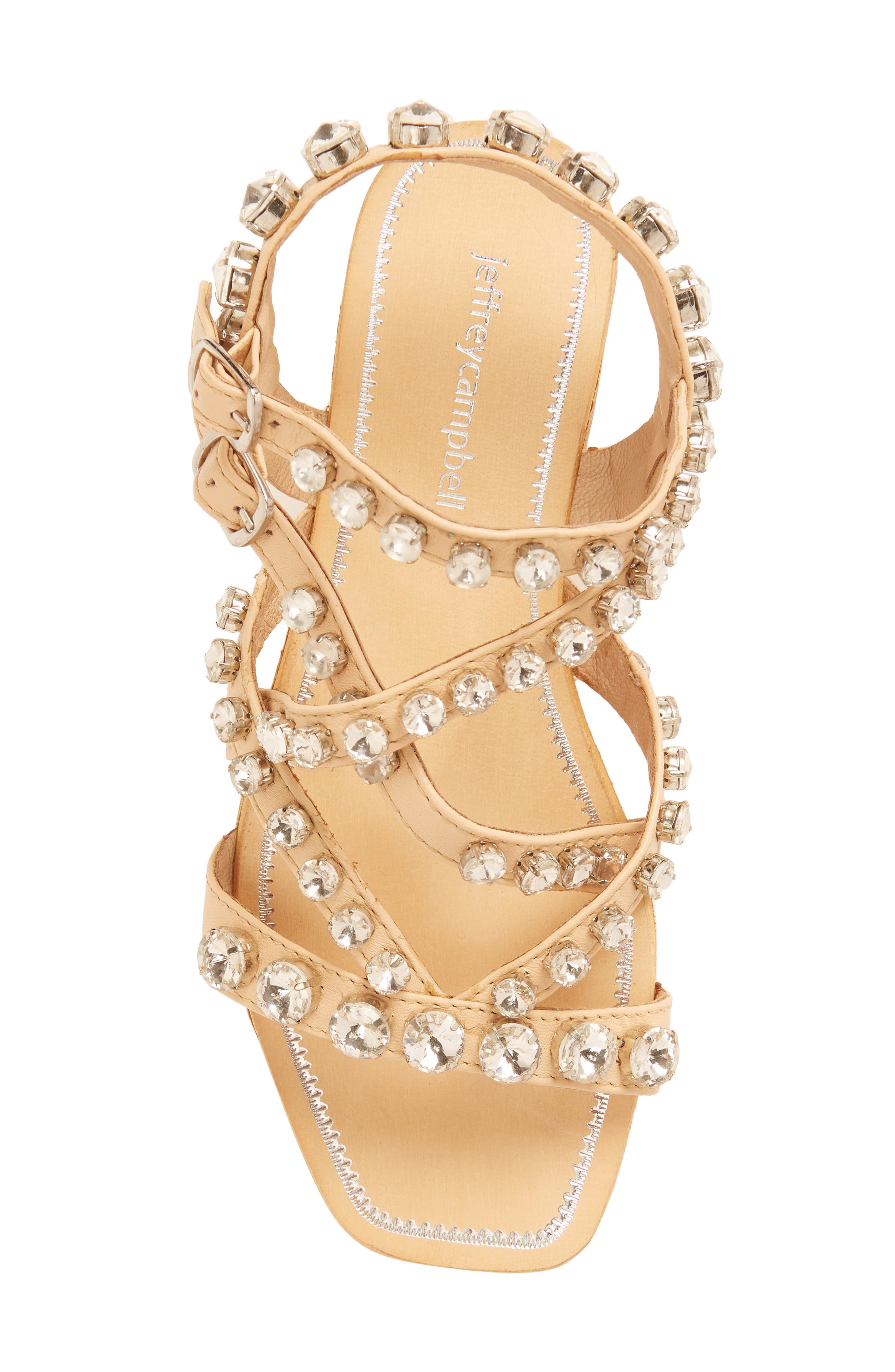 Jeffrey Campbell Calath-J Crystal Embellished Strappy Sandal, Alternate, color, 