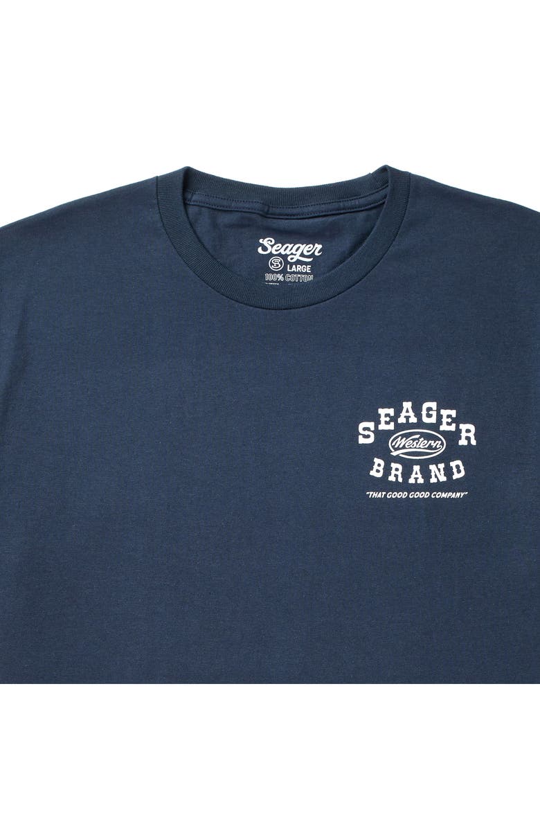 Seager Co Saloon Cotton Graphic T-Shirt, Alternate, color, Navy