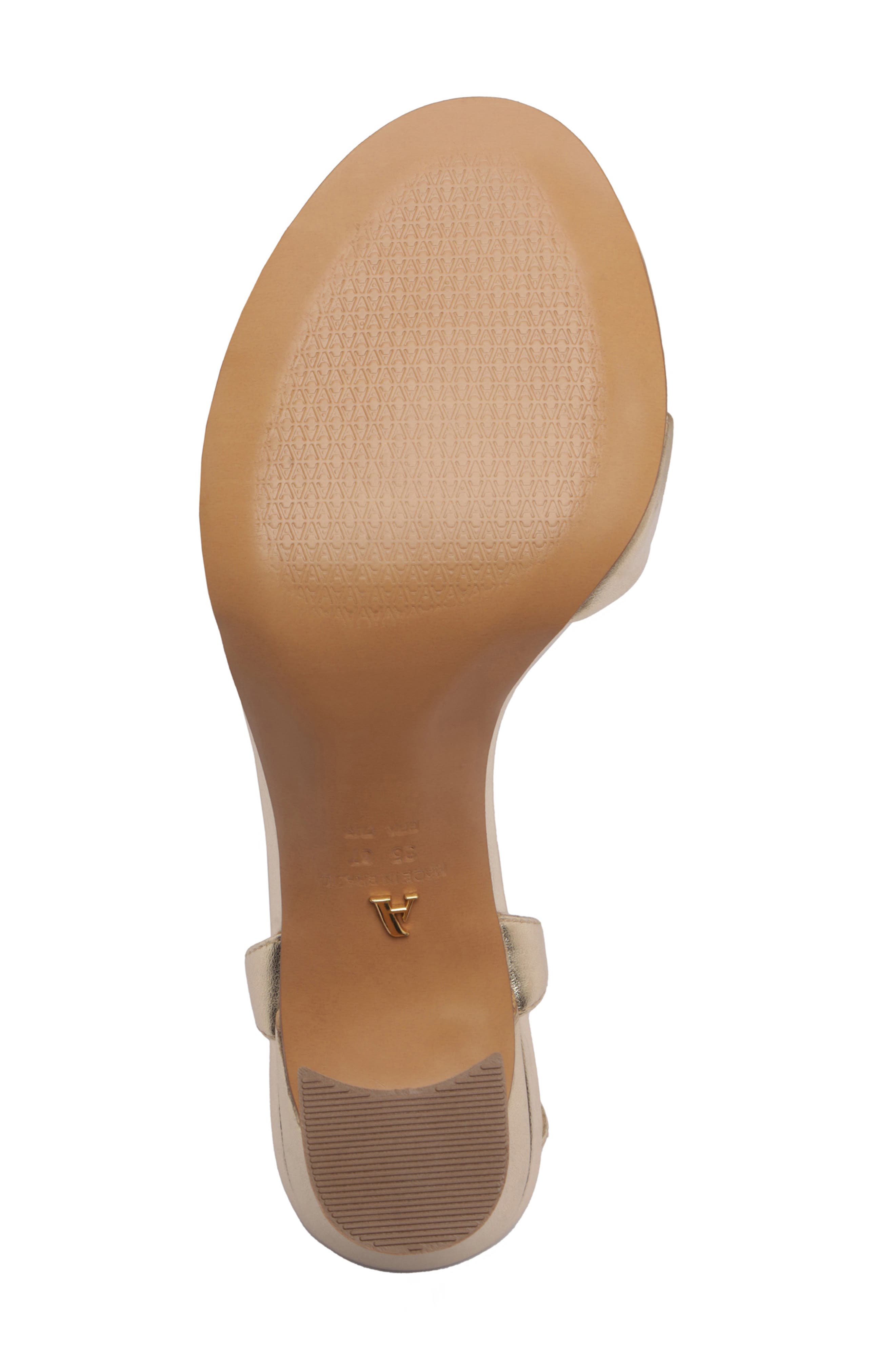 Dina Flare Heel Sandal, Alternate, color, PLATINO