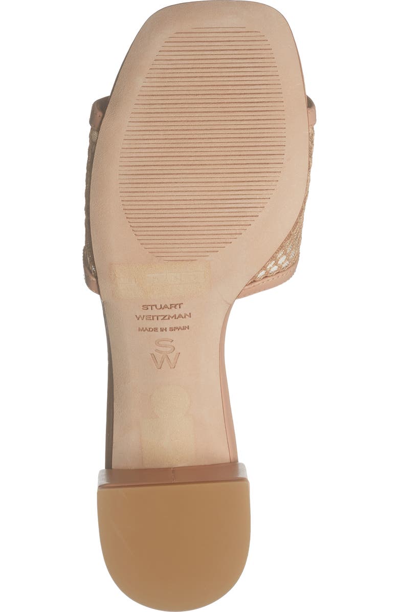 Stuart Weitzman Cayman 35 Block Slide Sandal, Alternate, color, Ginger