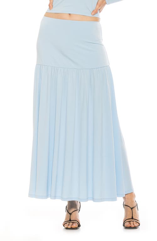 Alexia Admor Lia Low Rise Maxi Skirt In Halogen Blue