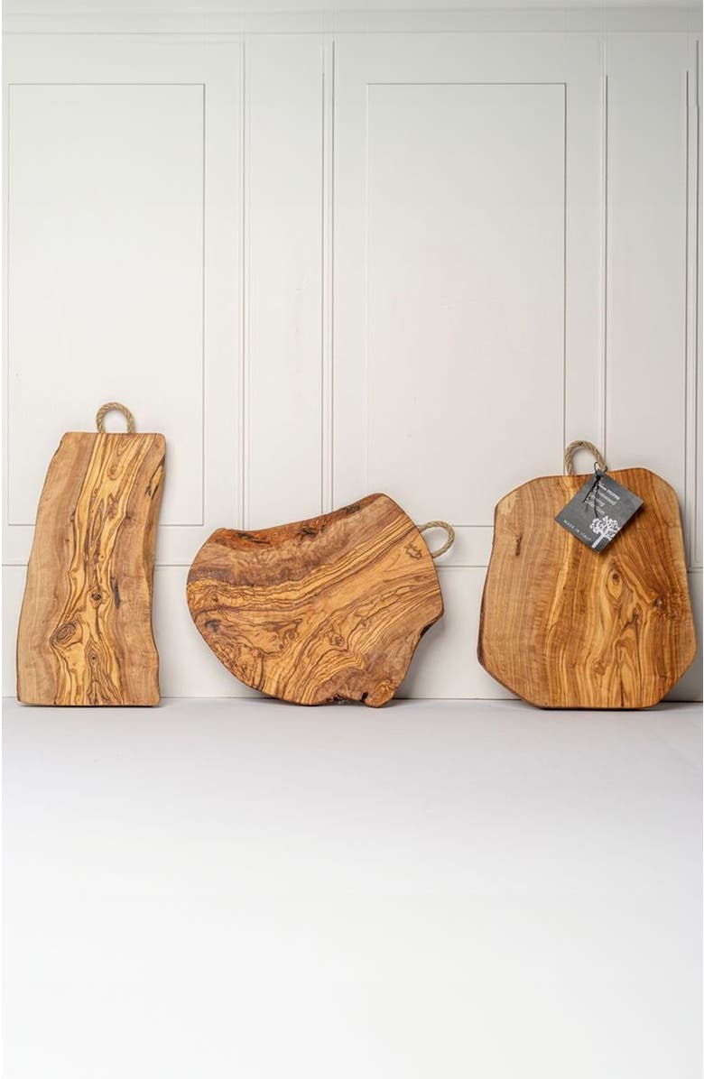 Verve Culture Italian Olivewood Charcuterie Board - Rope Handle, Alternate, color,
