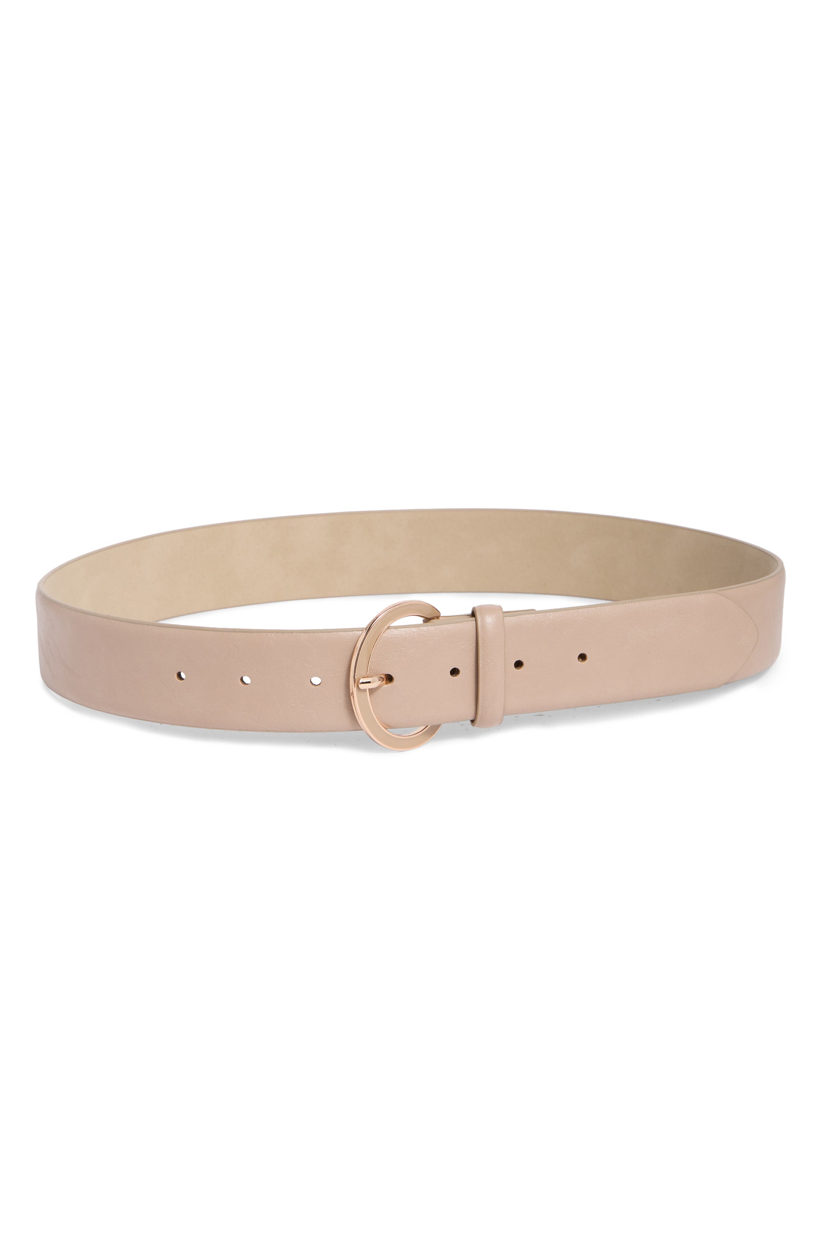 NINE WEST NINE WEST ROUNDED BUCKLE BELT