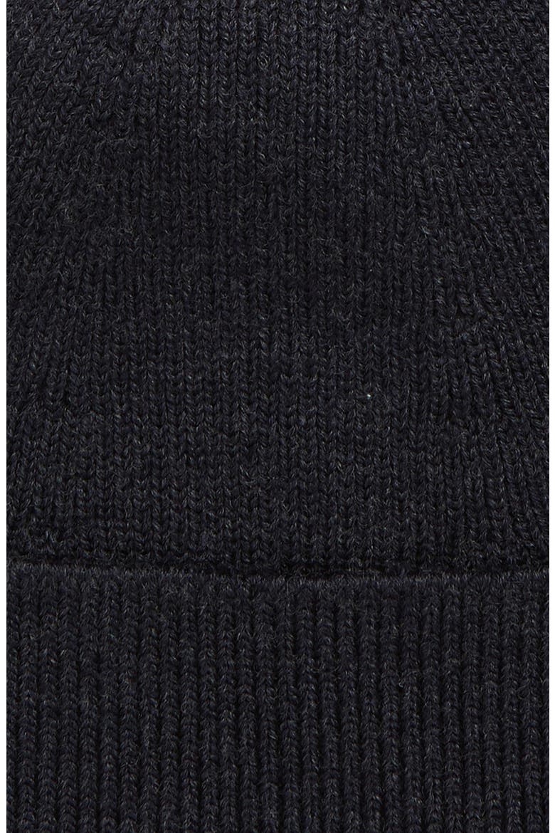 Krivi Coin Appliqué Merino Wool Blend Beanie, Alternate, color, DARK NAVY MELANGE