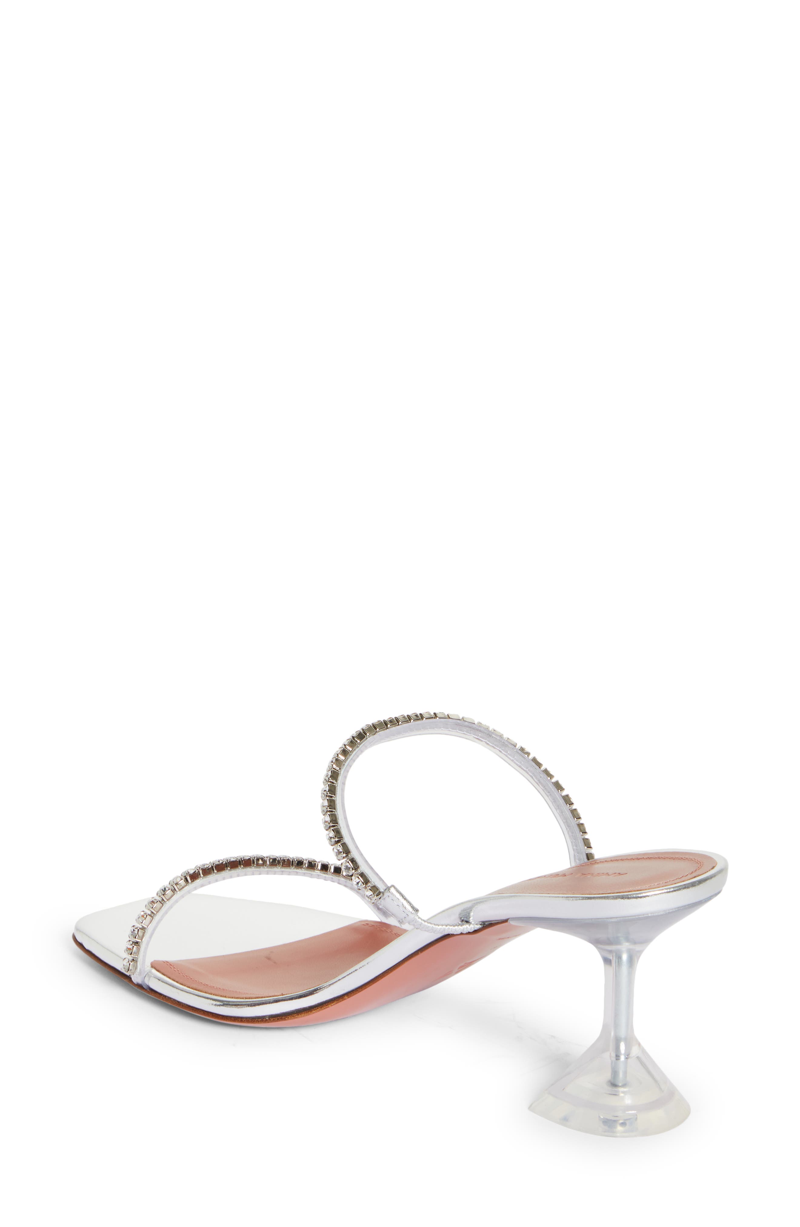 Gilda Crystal Glass Sandal, Alternate, color, PVC TRANSPARENT