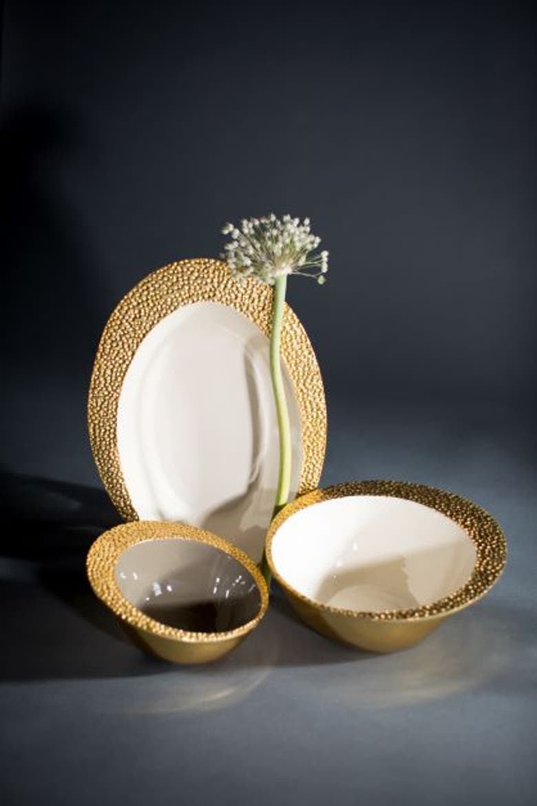 Cosmos Soup Bowls, Alternate, color, Oyster