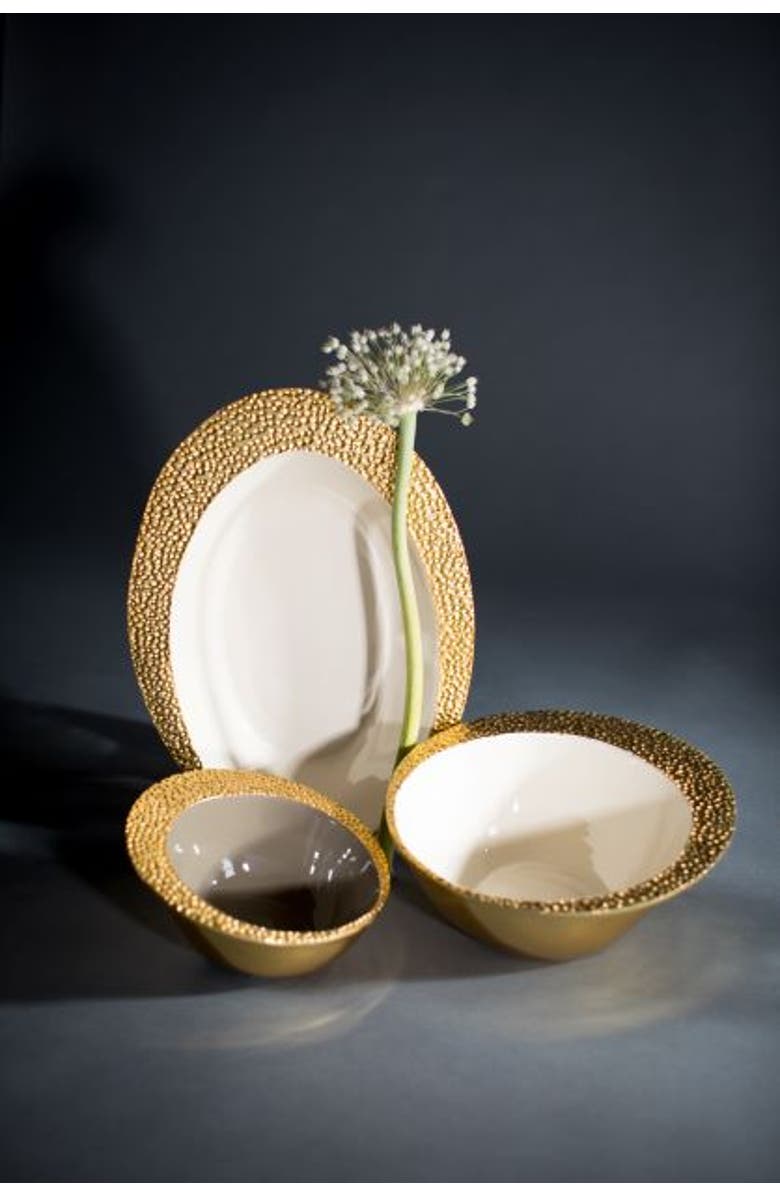 Lunares Cosmos Soup Bowls, Alternate, color, Oyster