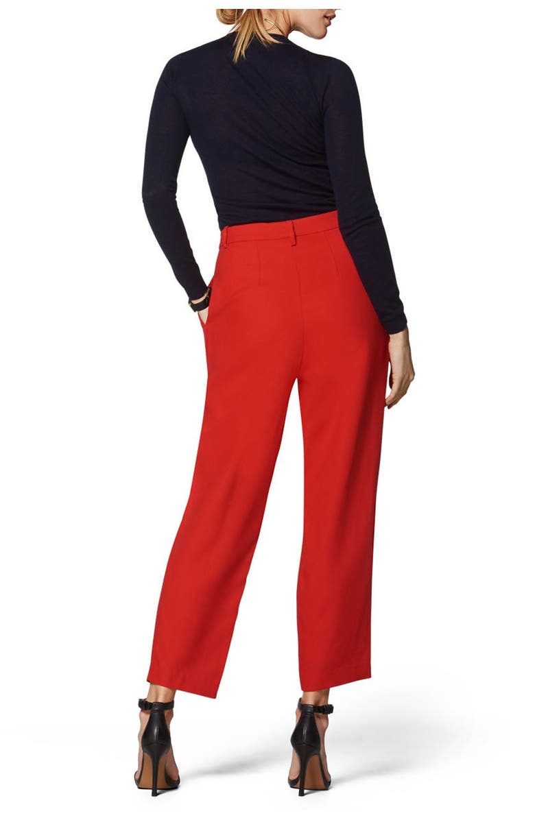 SUISTUDIO Dan Red High Rise Trousers, Alternate, color,