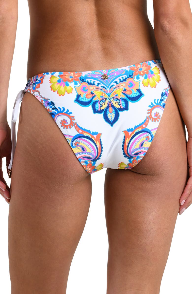 Sunshine 79 Butterfly High Tie Side Bikini Bottoms, Alternate, color, White Multi
