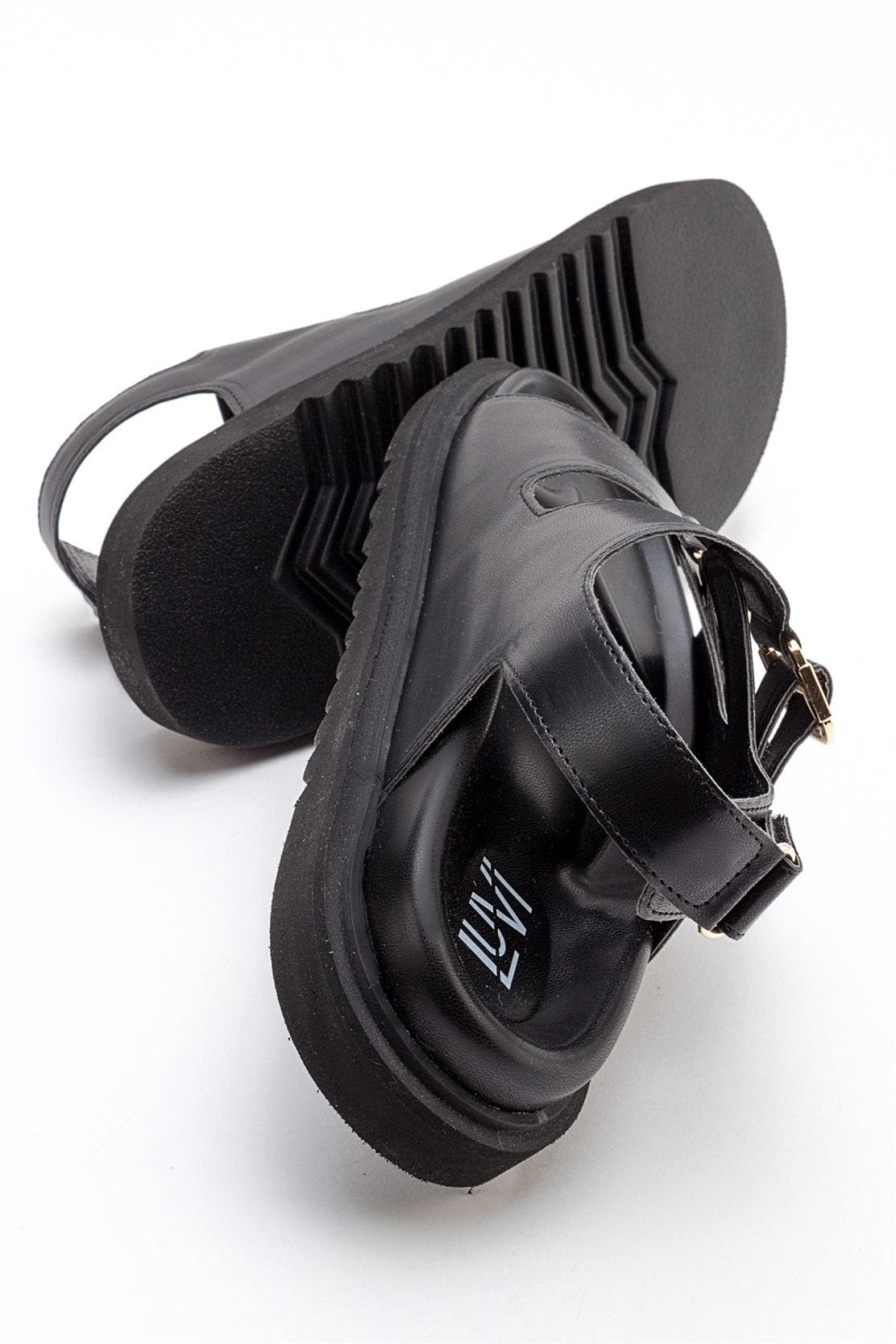 Prologue Shoes Hermosa Double Strap Sandal, Alternate, color, Black