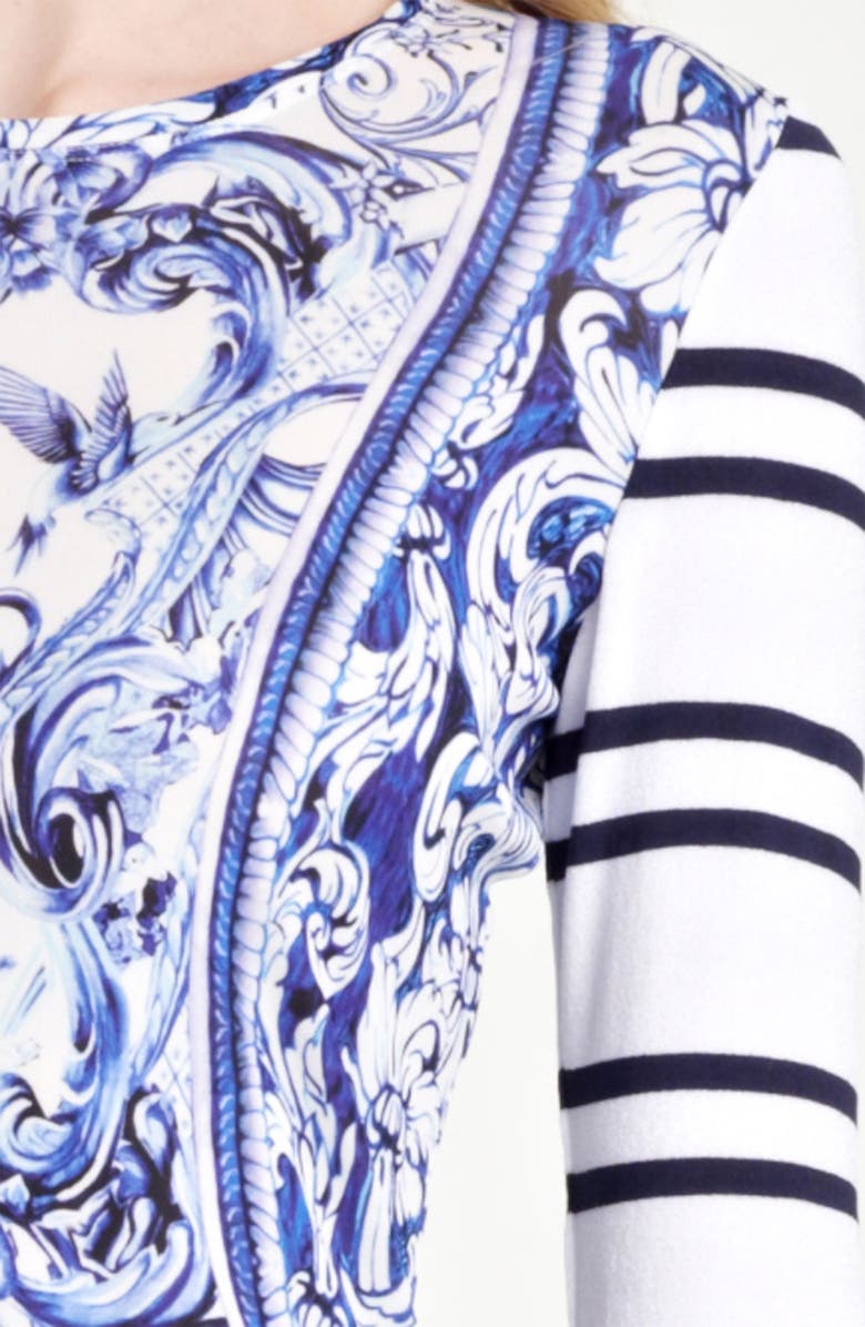 Roberto Cavalli Mix Print Jersey Dress, Alternate, color, 