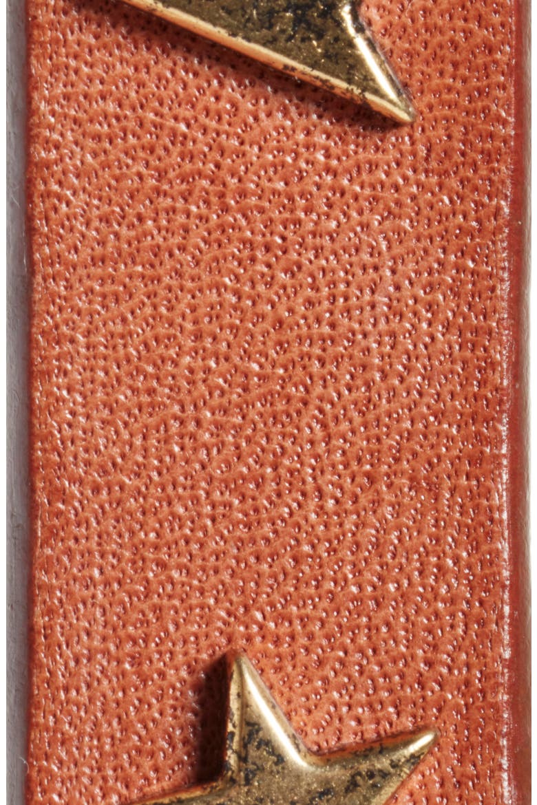 Molly Star Stud Leather Belt, Alternate, color, CUOIO