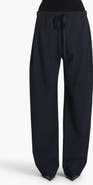 Khaite Rohen Tropical Virgin Wool Barrel Leg Drawstring Pants