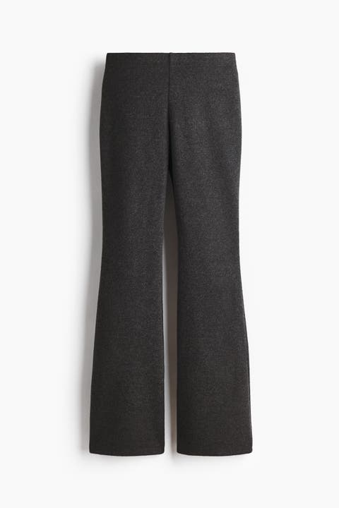 Flared Knitted Trousers
