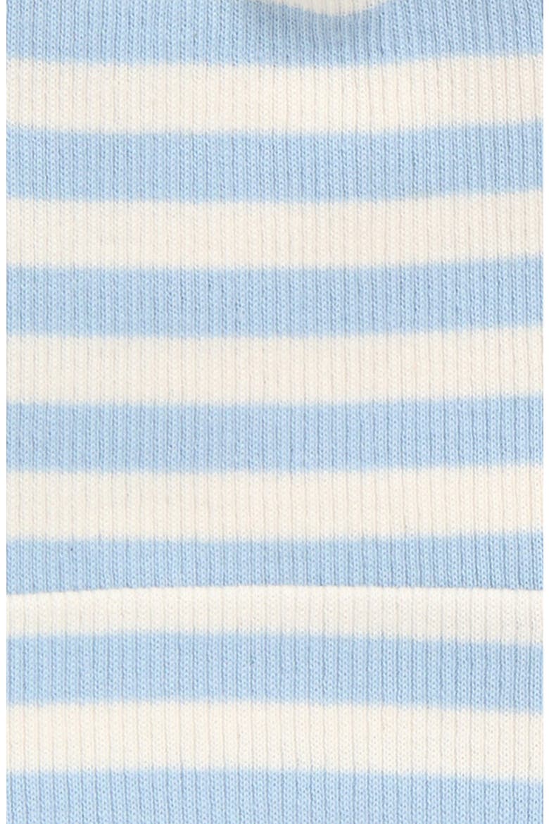 Stripe Rib Beanie, Alternate, color, BLUE STRIPED
