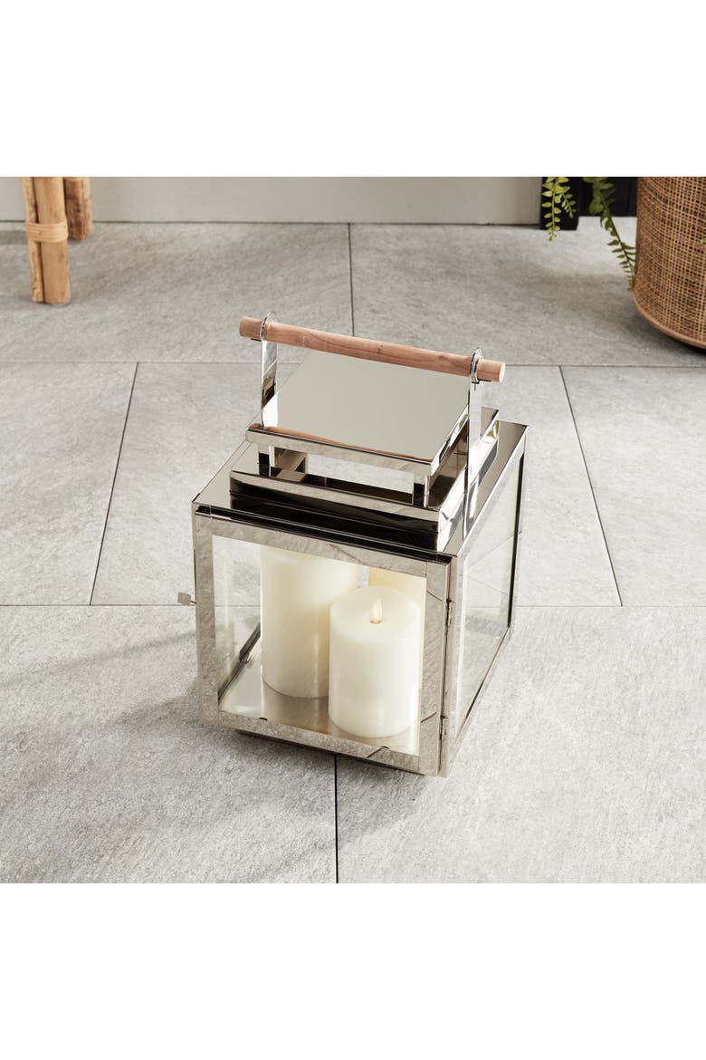 Adwin Outdoor Lantern, Alternate, color, Silver