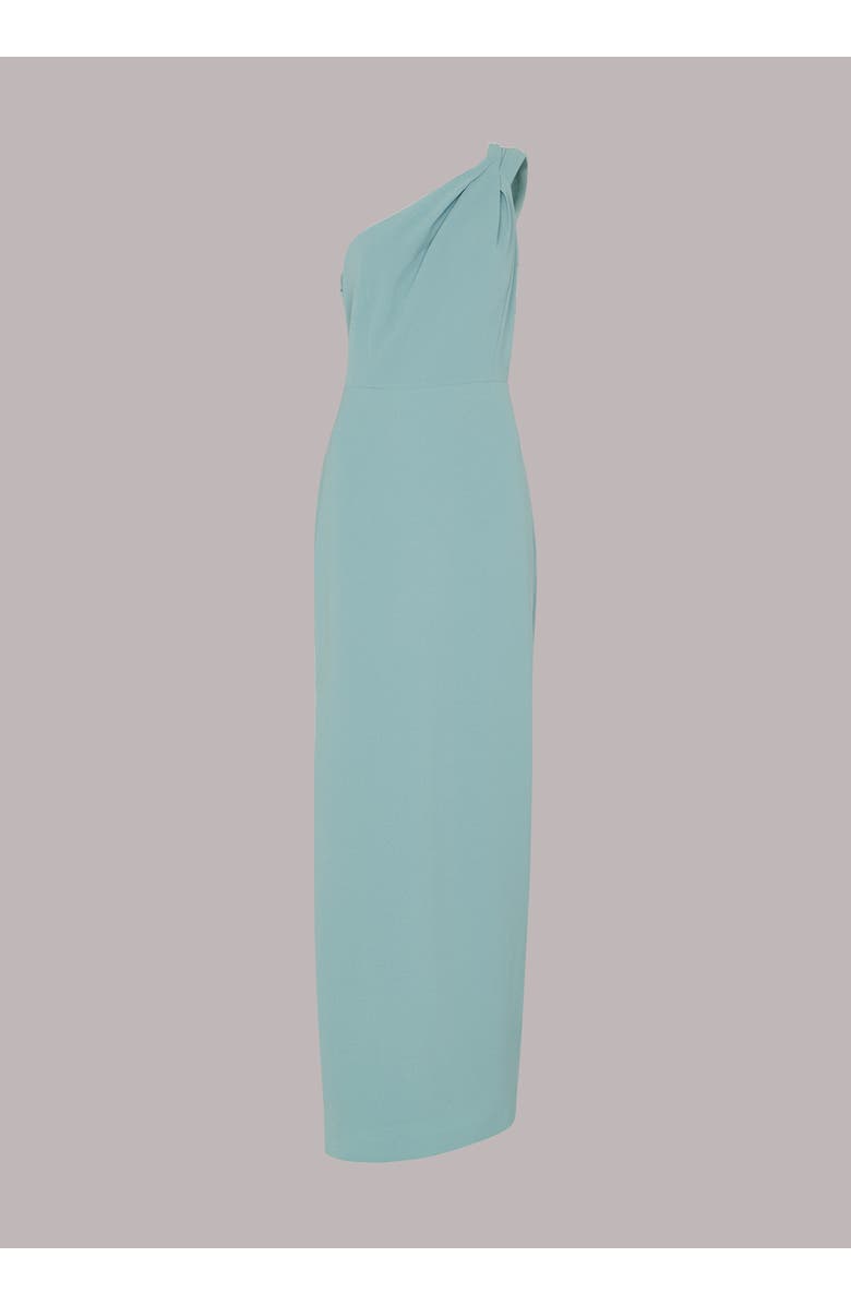 Whistles Bethan One Shoulder Maxi Dress, Alternate, color, Sage Green