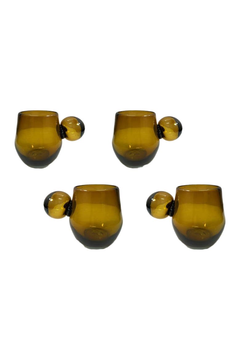 Roo Glassware - Set of 4, Main, color, Yellow