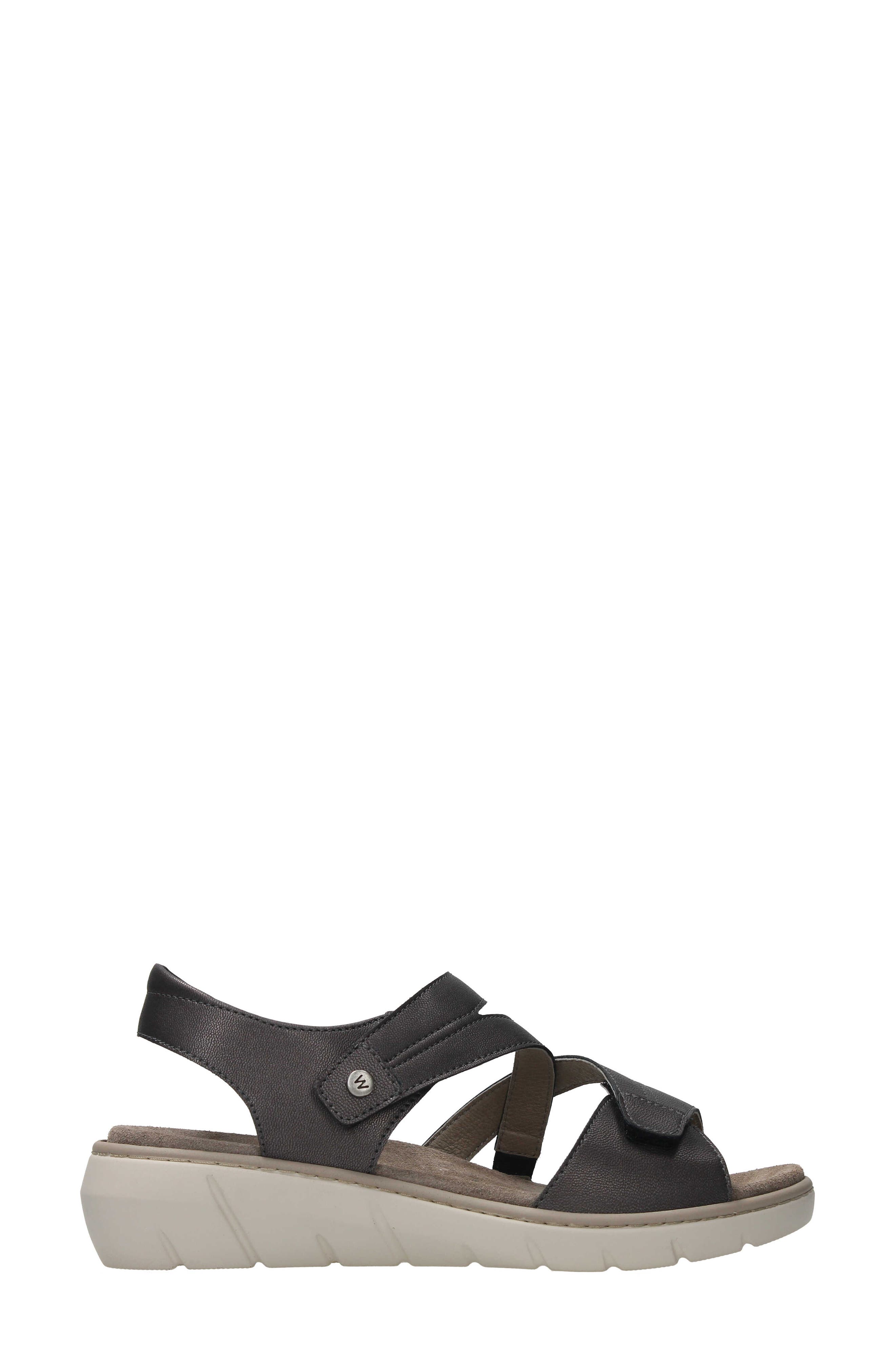 Wolky Ikaria Wedge Sandal, Alternate, color, Inox Biocare