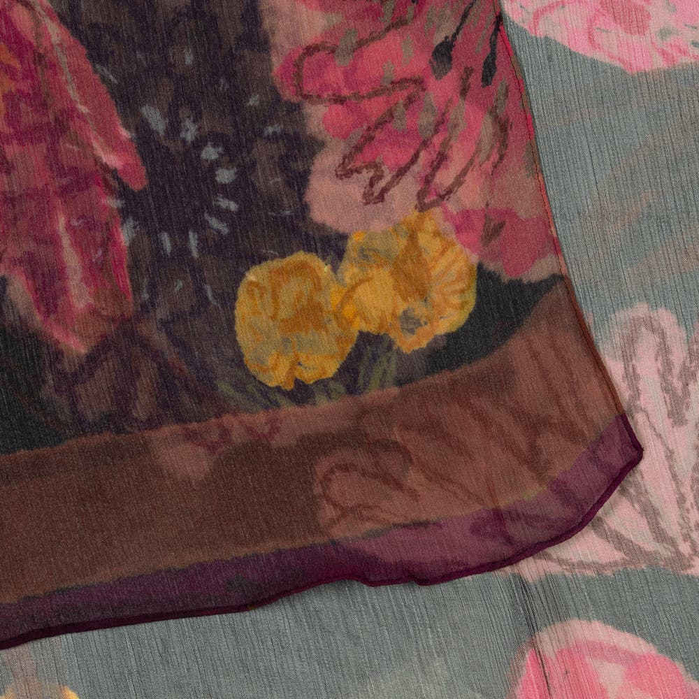 Echo Wildflower Crinkle Silk Wrap (Women) | Nordstrom