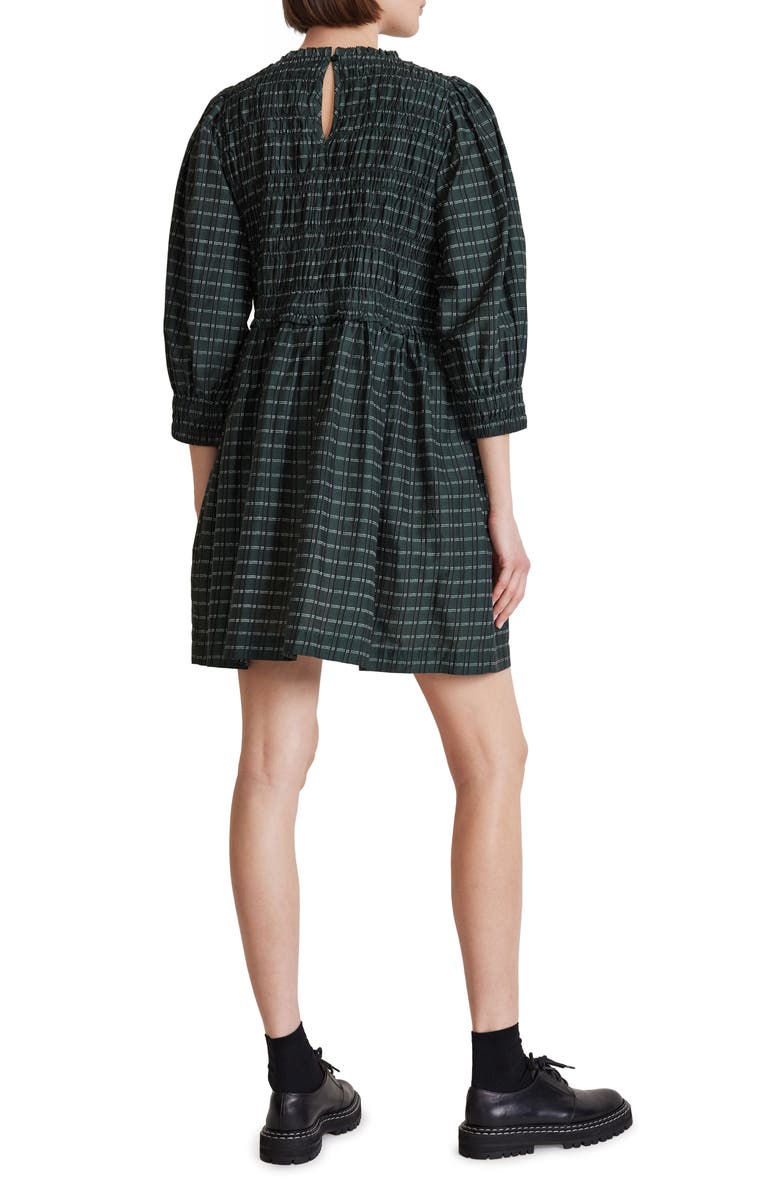 Apiece Apart Aldea Smocked Organic Cotton Babydoll Dress, Alternate, color, 