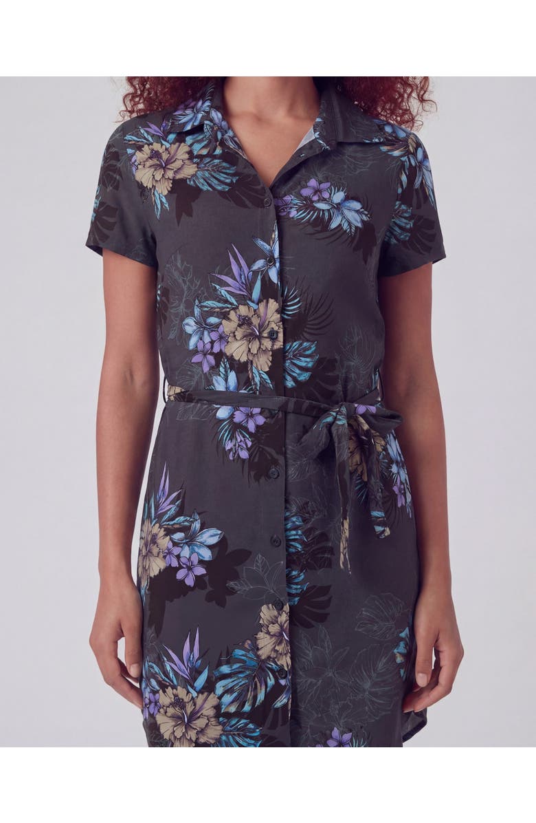Lords of Harlech Exotic Floral Womens Shirt Dress, Alternate, color, Exotic Floral Black