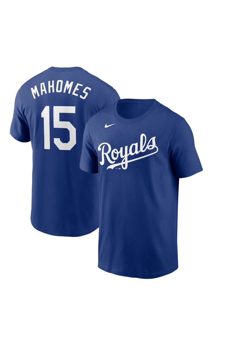 Nike Men's Nike Patrick Mahomes Royal Kansas City Royals Name & Number T-Shirt, Main, color, Royal