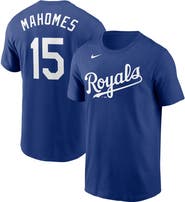 Nike Men's Nike Patrick Mahomes Royal Kansas City Royals Name & Number T-Shirt