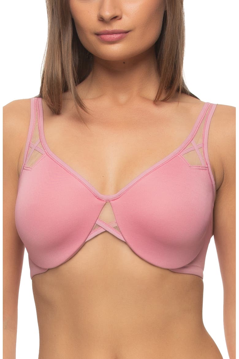Amaranth Unlined Minimizer Bra, Main, color, FOXGLOVE