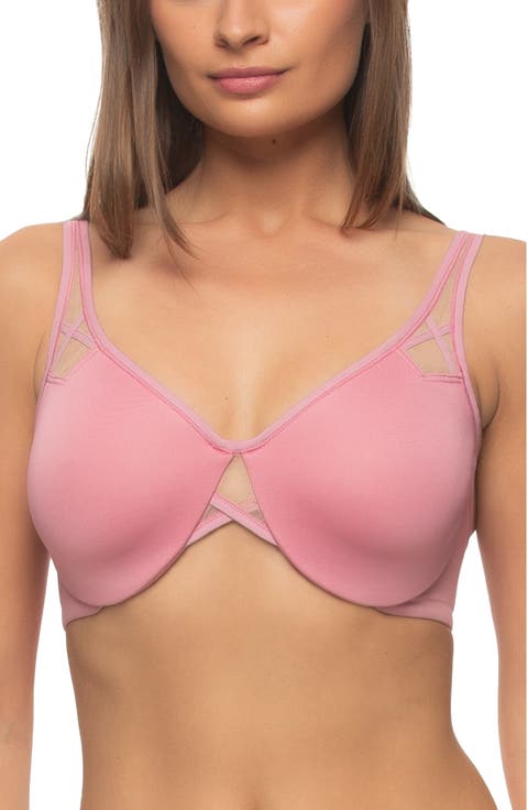 Amaranth Unlined Minimizer Bra (Plus Size, C-H Cups)