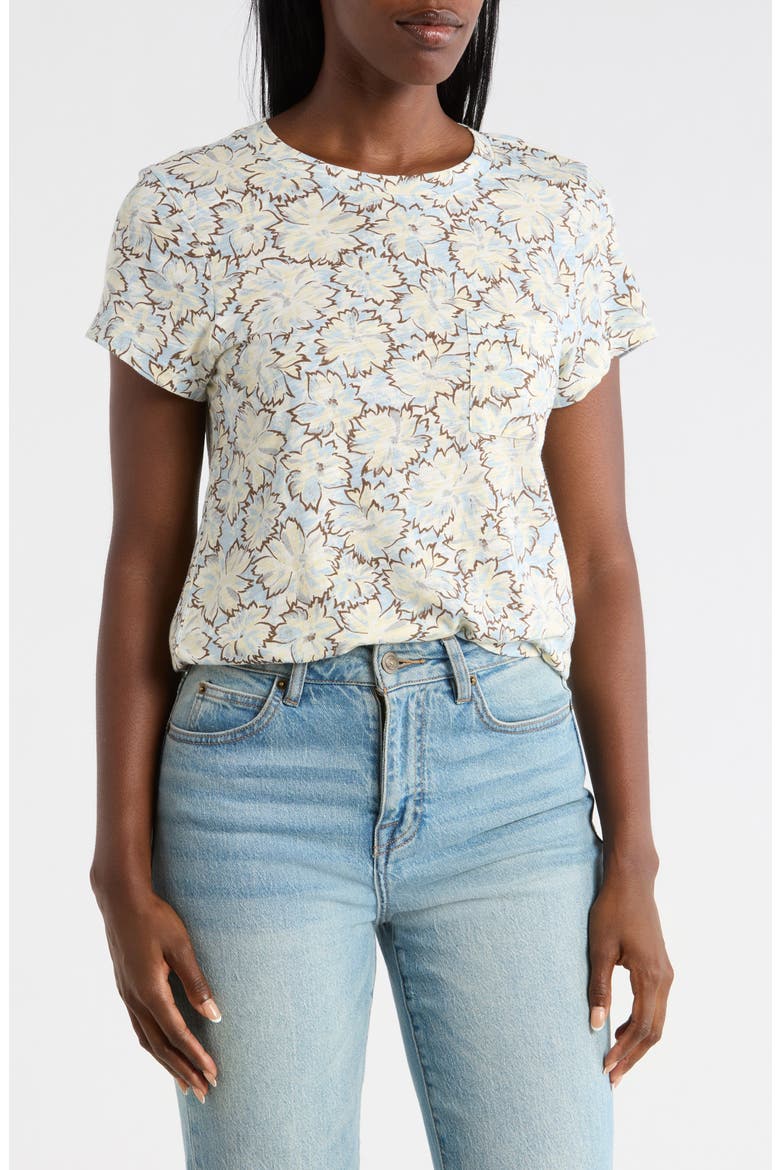 One Pocket T-Shirt, Main, color, NOSTALGIA MIST BLUE