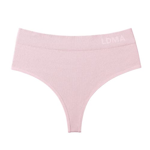 Ldma High Sculpt Thong Rib In Studio Pink