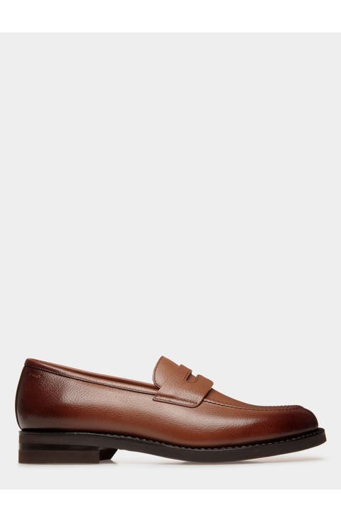 Schoenen Loafer in Embossed Calf Leather