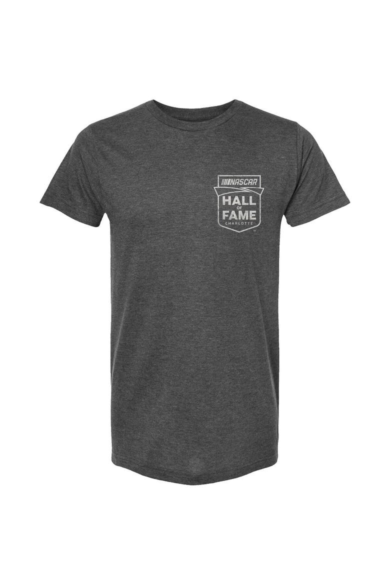 Men's Checkered Flag Charcoal 2023 NASCAR Hall of Fame Racing For Retro T-Shirt, Alternate, color, Charcoal