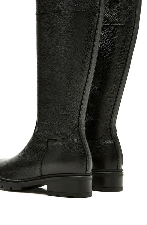 La Canadienne Scottie Leather Lug-sole Knee-high Boots In Black