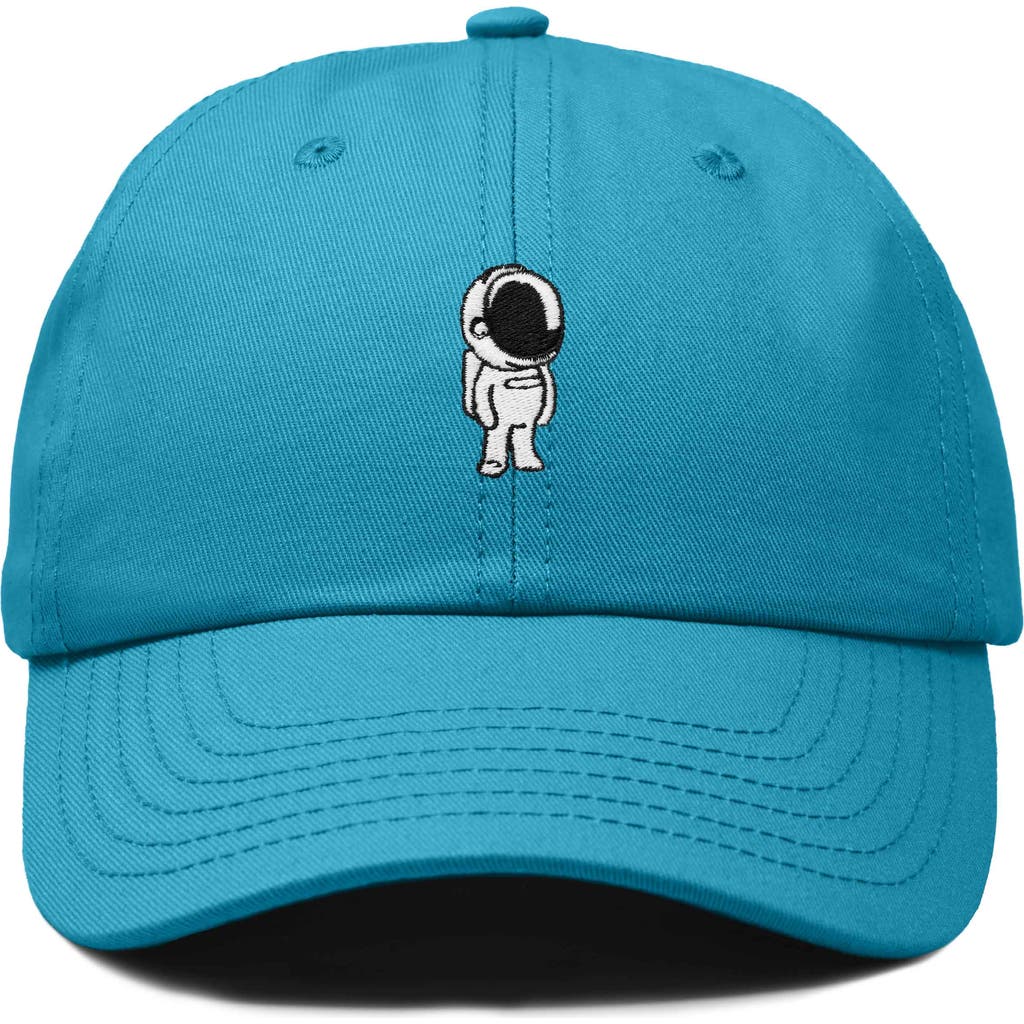 Dalix Astronaut Embroidered Space Hat In Teal