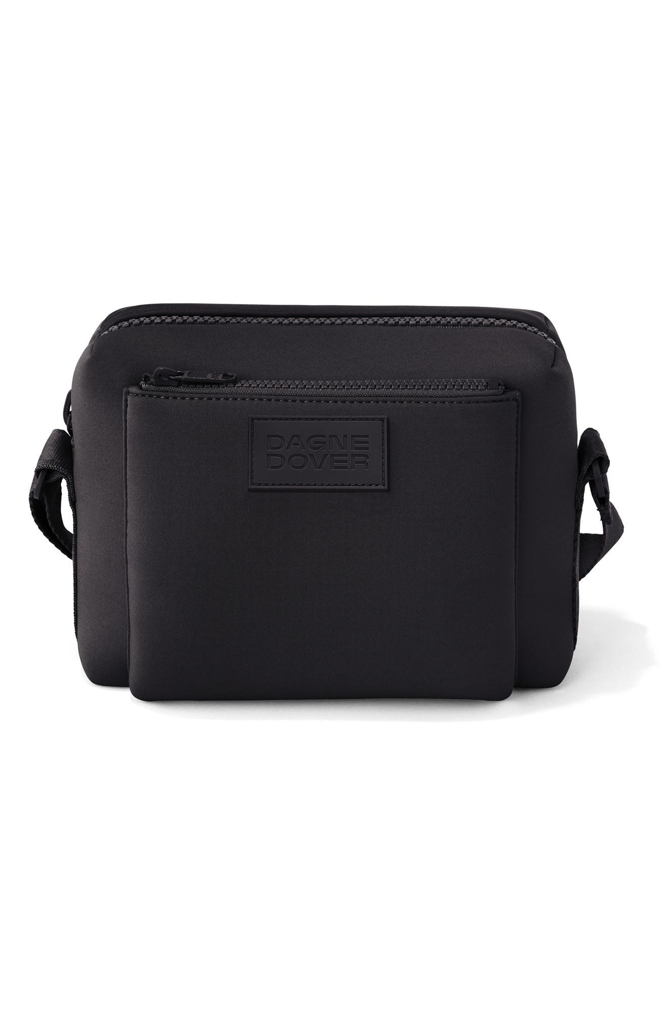Dagne Dover Micah Neoprene Crossbody Bag, Alternate, color, Onyx